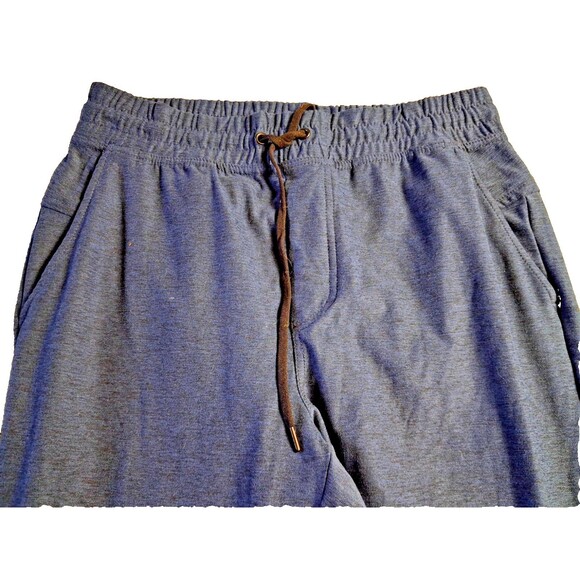 90 Degree by Reflex Men’s Joggers – Dark Blue Tapered Athletic Pants Zip Pocket - Picture 4 of 8